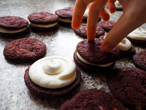 Red velvet cookies