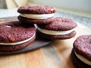 Red velvet cookies