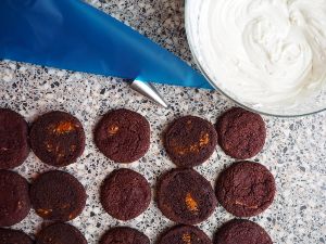 Red velvet cookies